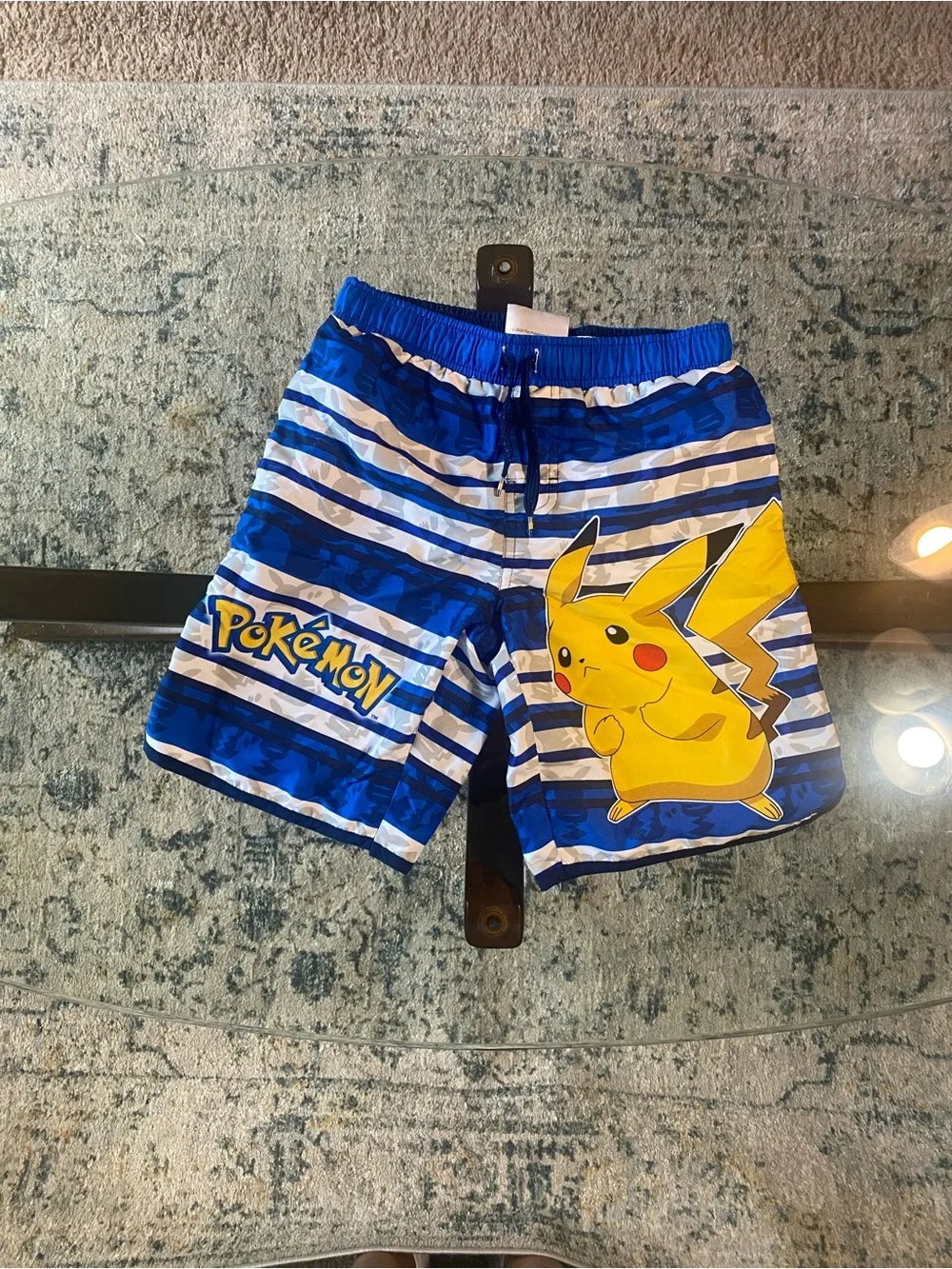 Pokemon Blue & Yellow Pikachu Kids Rashguard Swim Set